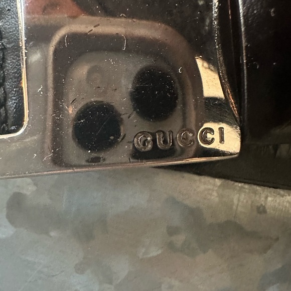 Gucci G Black Belt- 42” X 1” overall- The smallest hole makes it a 34” Waist! - Picture 10 of 10